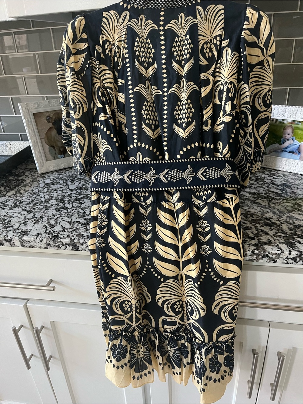 Farm Rio Navy Ainika Tropical Splendor Mini Dress - Picture 11 of 11